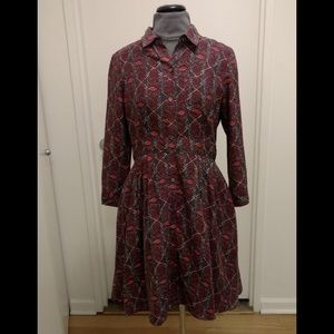 Club Monaco 'Stevie' Silk Shirt Dress Size 6 OUAT